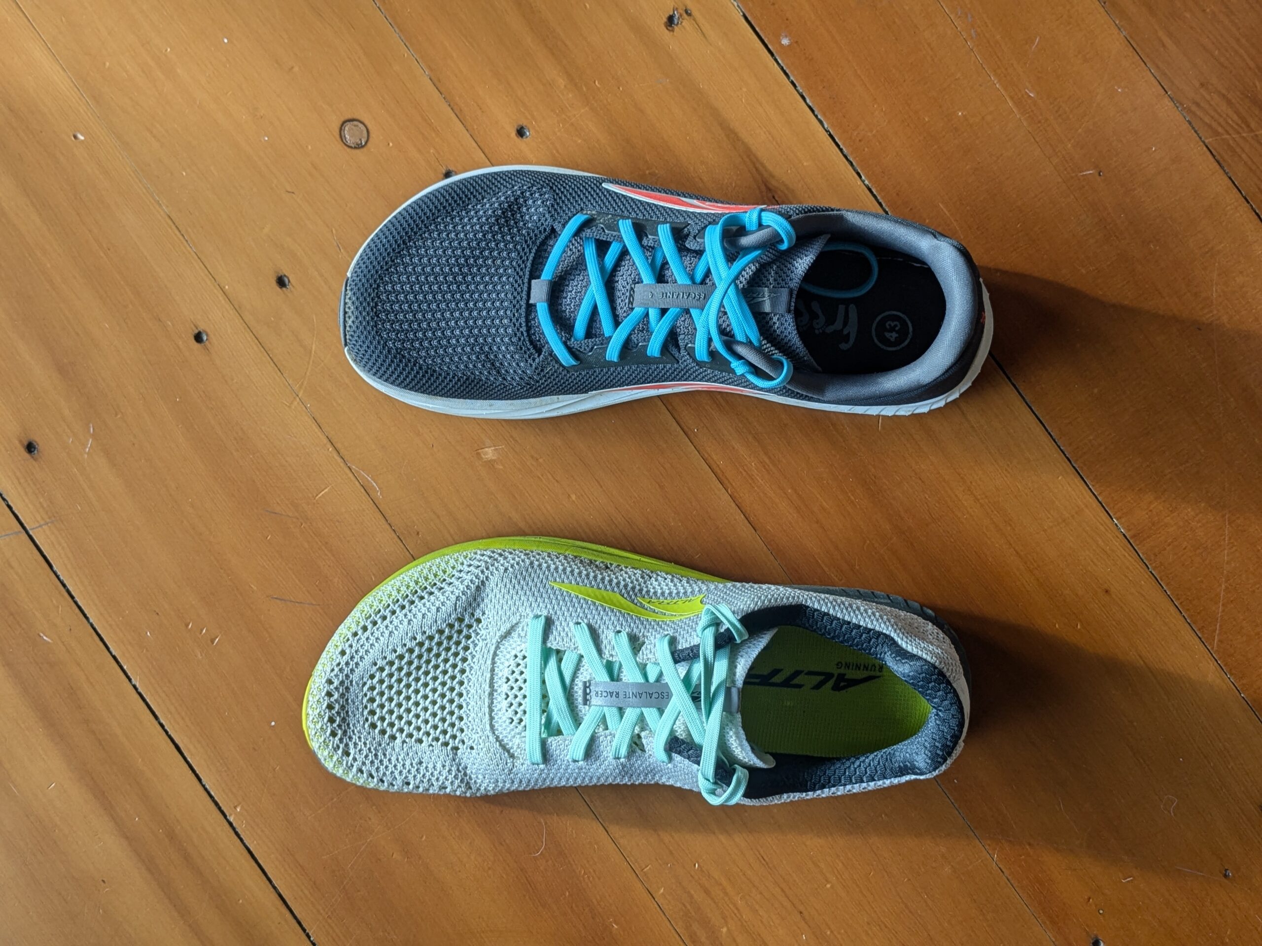 Altra Escalante Comparison Toe Box Comparison