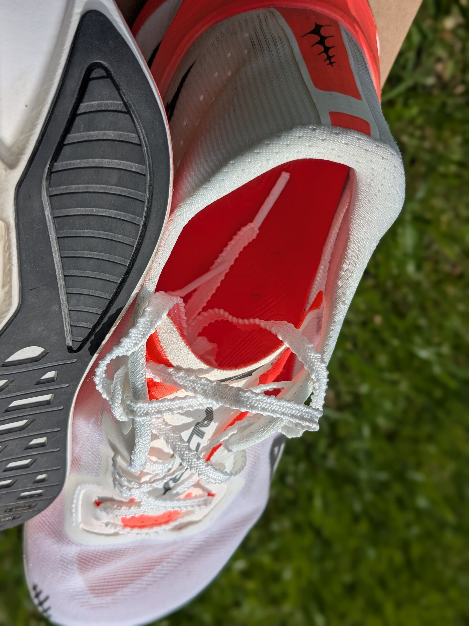 Altra Vanish Carbon 3 interior showing the insole and the thin tongue