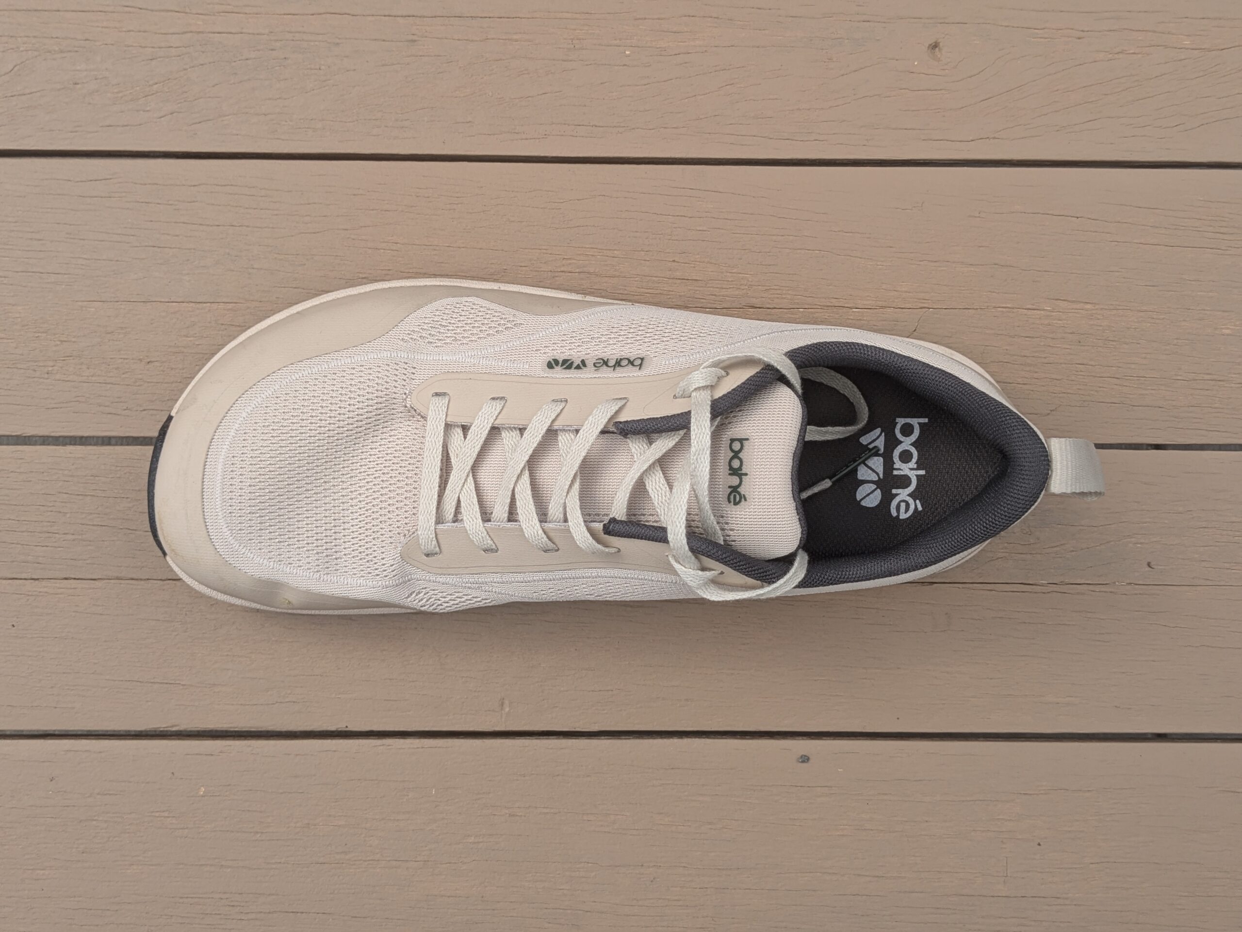 Bahé Revive Flex showing wide accommodating fit through toe box and midfoot