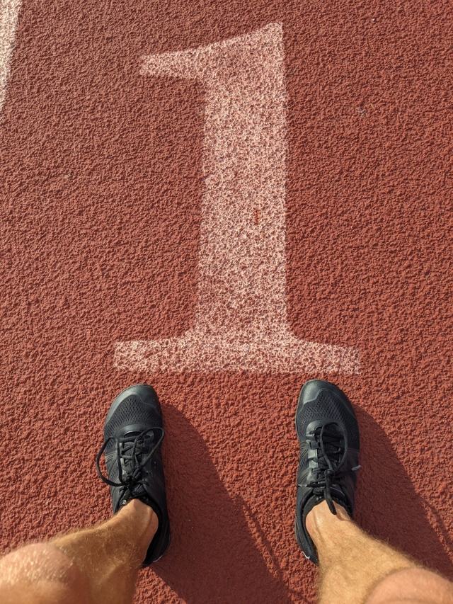 Runner and walker paths through the shoe transition