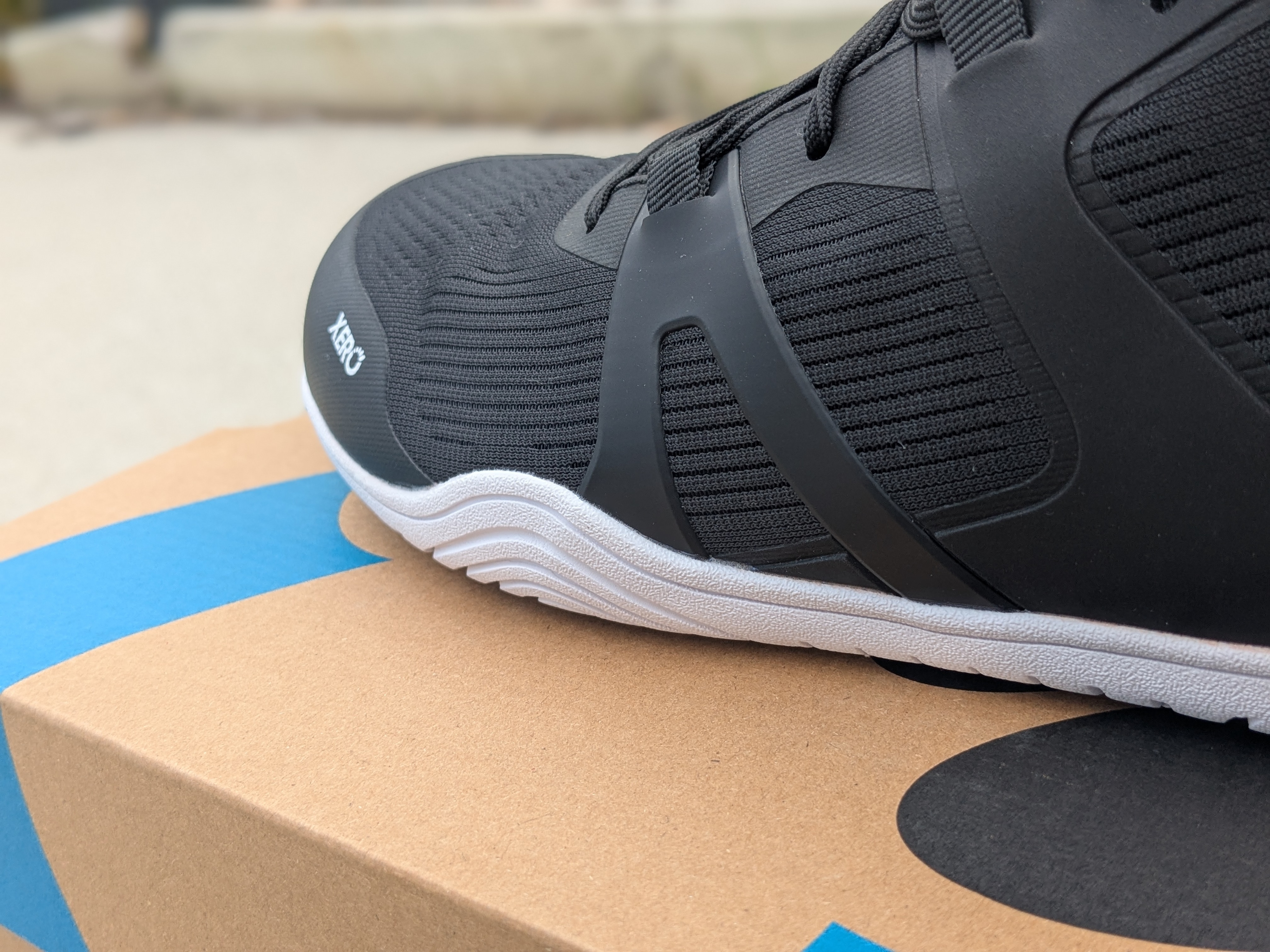 Xero Shoes 360 Rally toe box detail