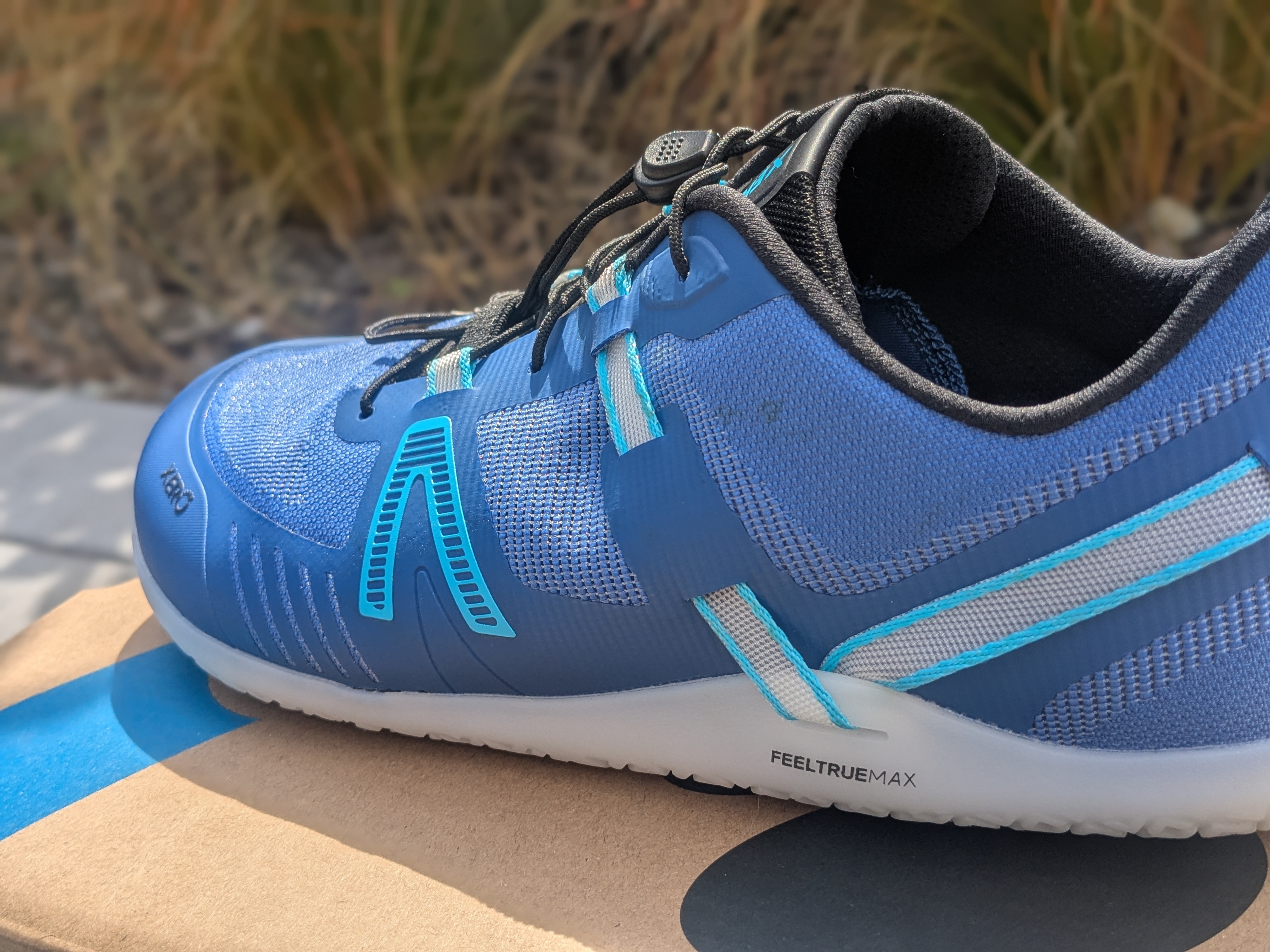 Xero Shoes XT Max heel showing huarache-style straps