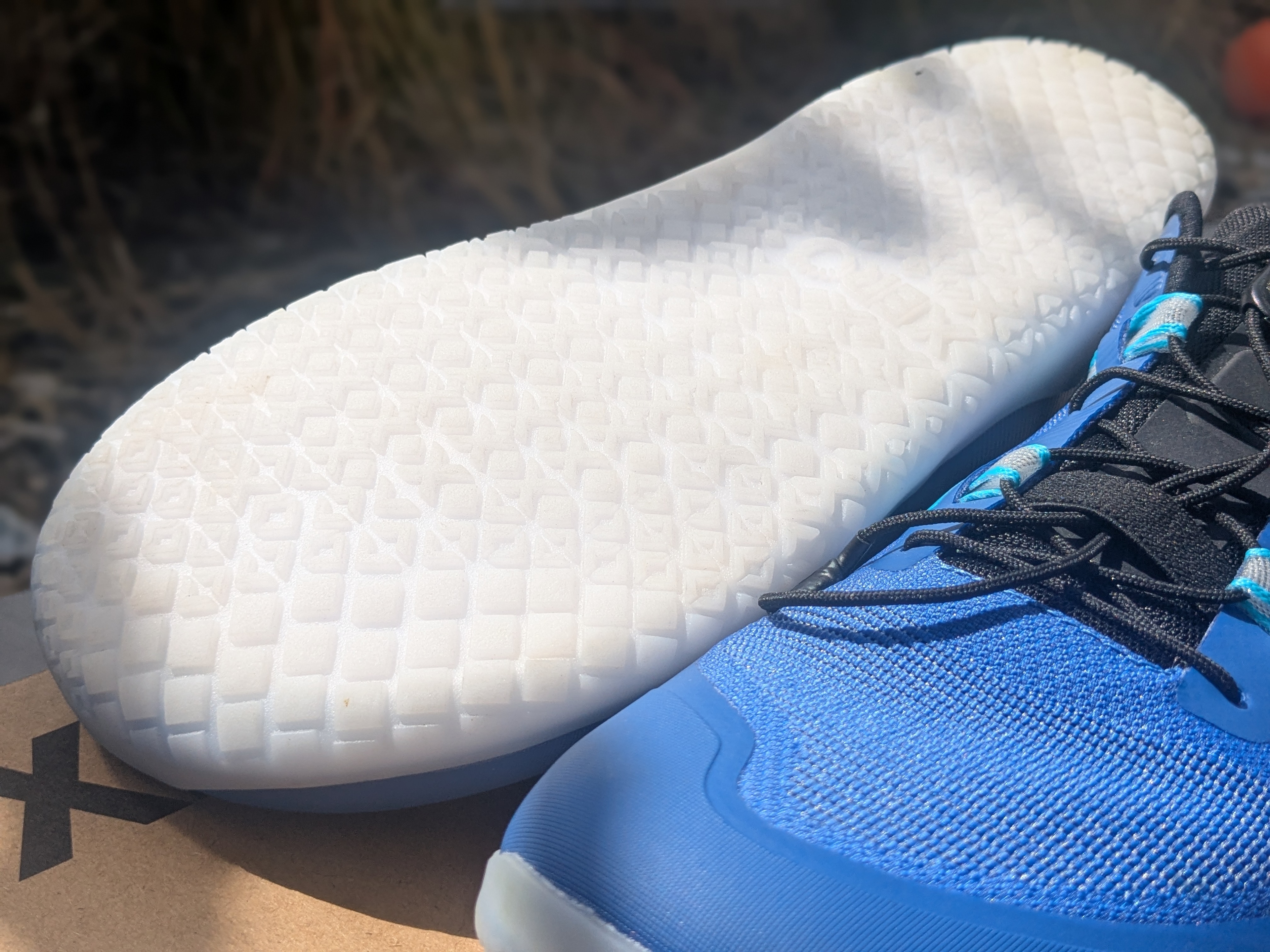 Xero Shoes XT Max outsole close up showing tread detail
