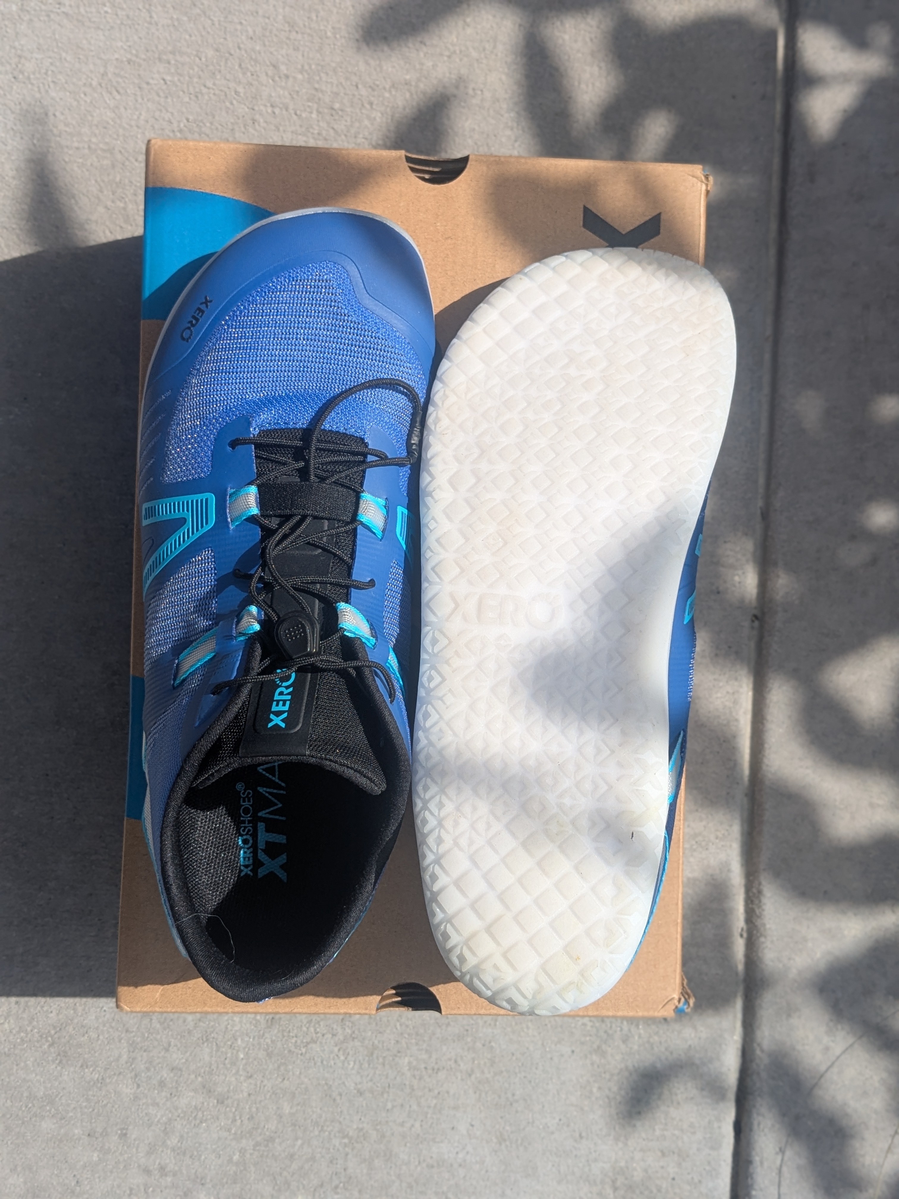 Xero Shoes XT Max outsole showing FeelTrue MAX SPU tread
