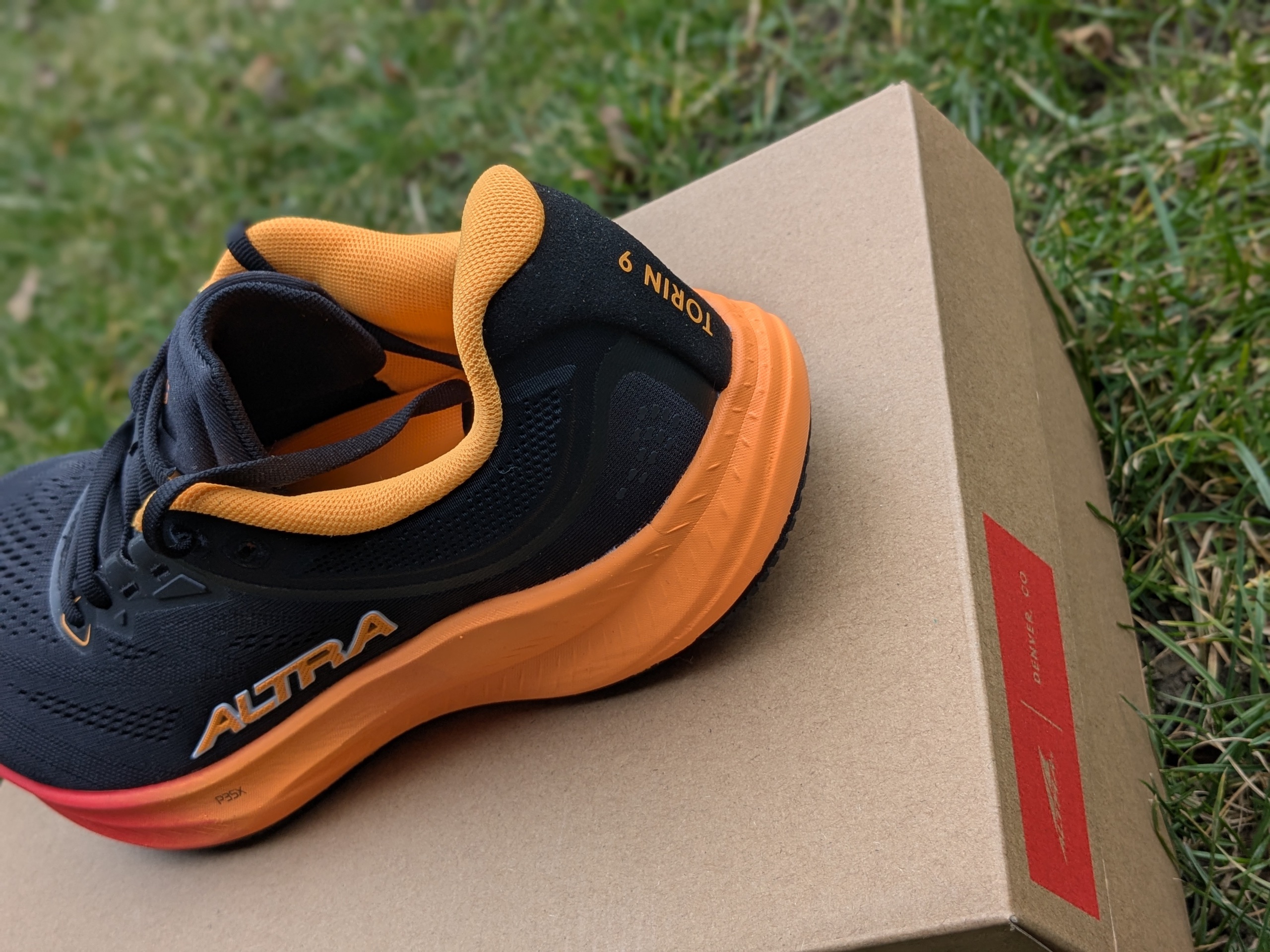 Altra Torin 9 heel collar and counter