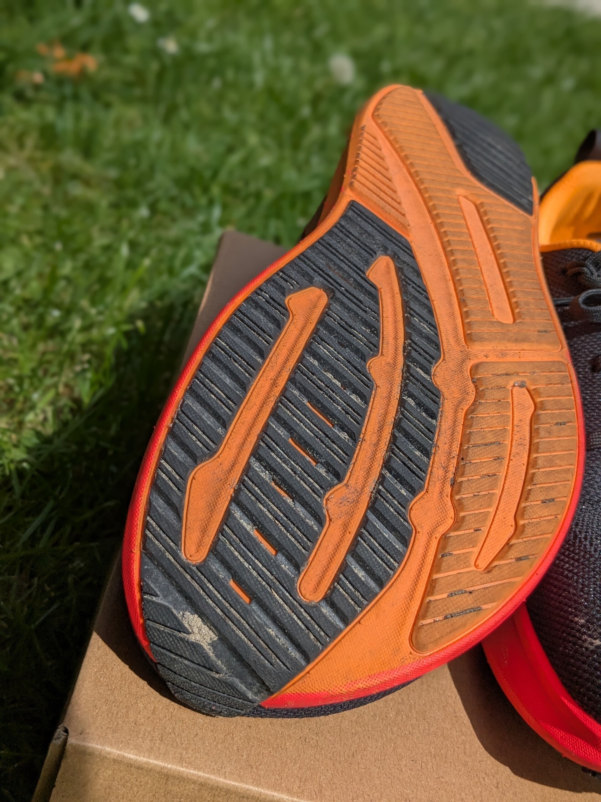 Altra Vanish Pulse outsole showing the rubber coverage