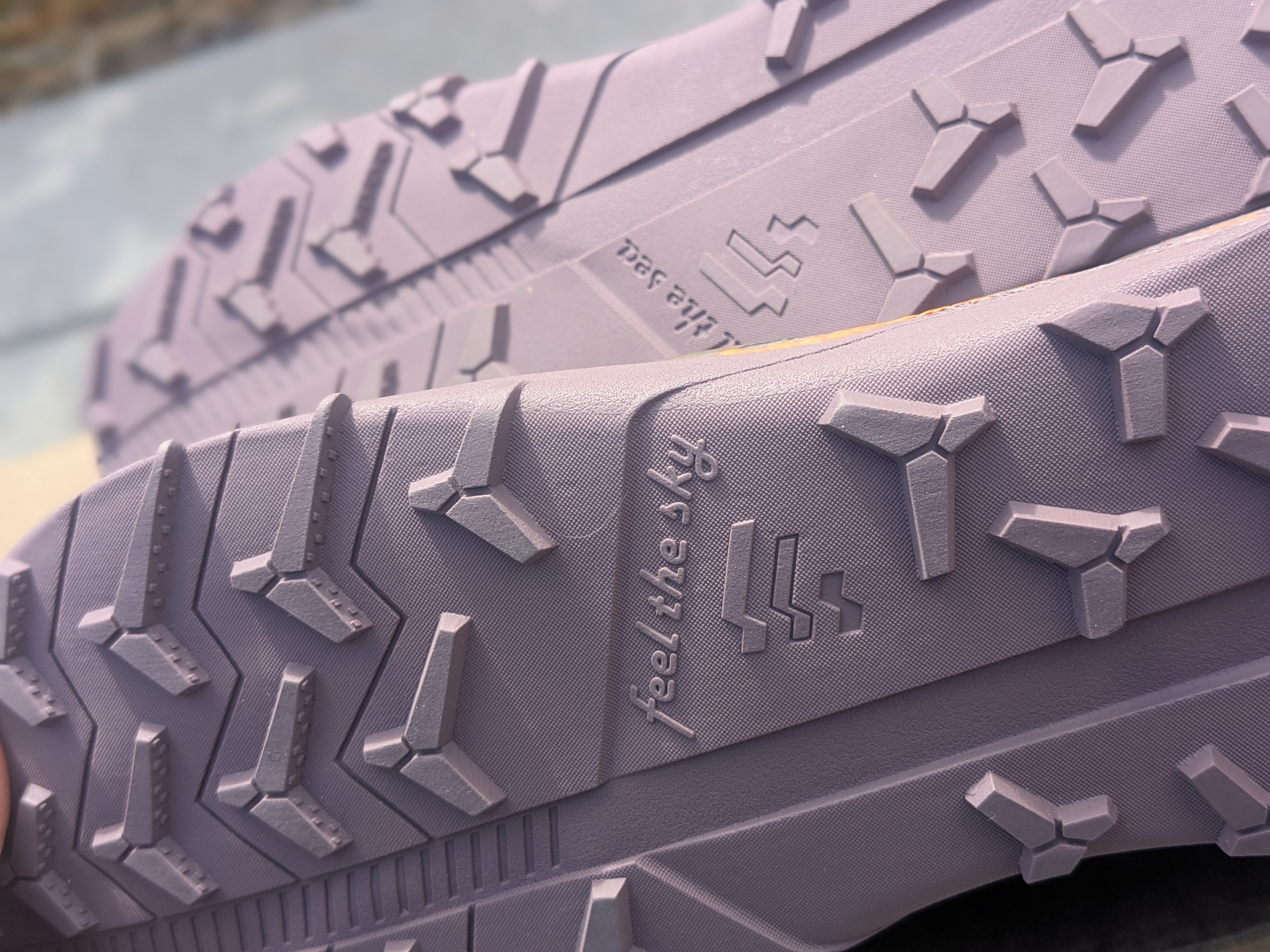 Lono Barefoot Verve outsole close-up showing lug detail